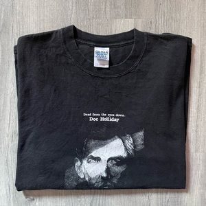 BLACK DOC HOLIDAY T SHIRT SIZE L